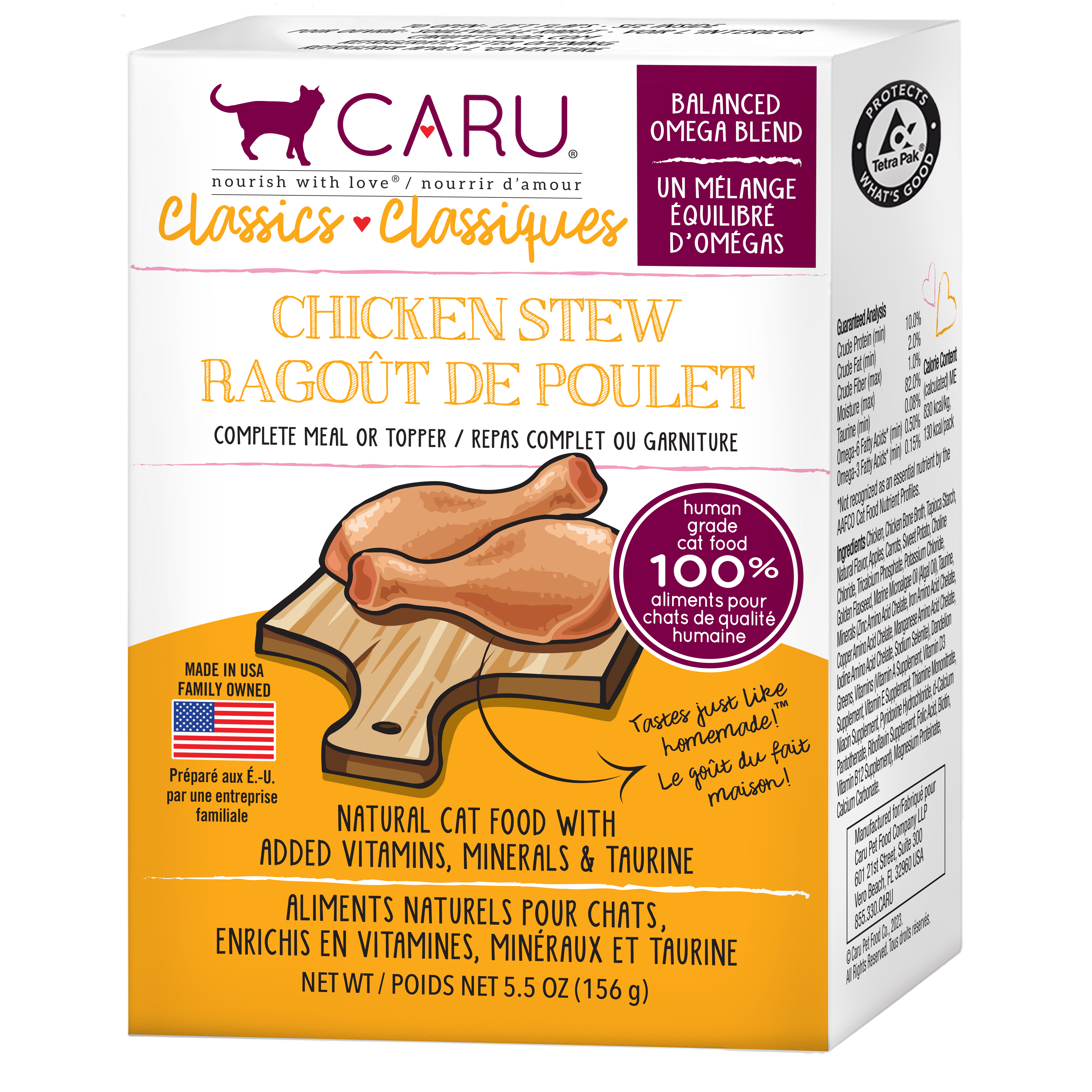Caru Classic Grain Free Chicken & Crab Stew Recipe Wet Cat Food Caru Classic Grain Free Chicken & Crab Stew Recipe Wet Cat Food
