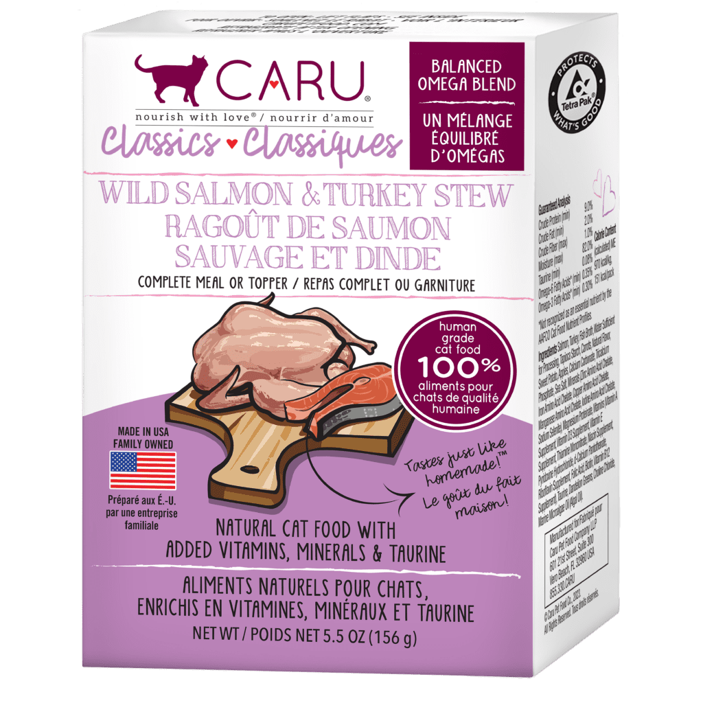 Caru Classics Wild Salmon & Turkey Stew for Cats - Caru Pet Food